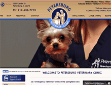 Tablet Screenshot of petersburgvetclinic.com